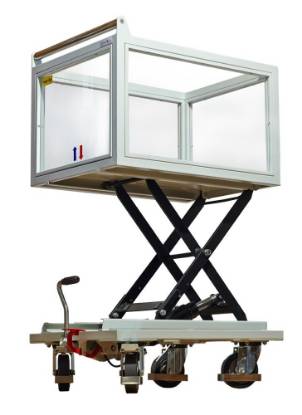 Picture of HYDRAULIC LIFT TROLLEY FOR TRANSPORTING VALUABLES