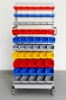 Picture of SET OF METAL UTILITY CARTS WITH PLASTIC BOXES