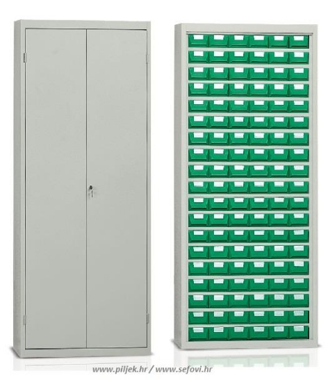 Picture of METAL CABINET WITH PLASTIC BOXES BP-E222