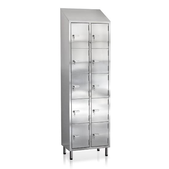 Picture of STAINLESS STEEL LOCKER WITH COMPARTMENTS E142