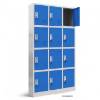 Picture of LOCKER WITH COMPARTMENTS BP-BOX12DM (GRAY/BLUE)